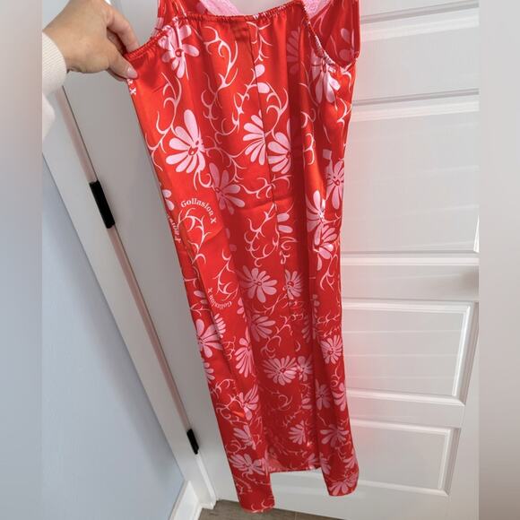 ASOS Collusion X Floral Satin Midi Slip Dress - Picture 3 of 4